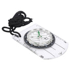 Professional Mini Compass Map Scale Ruler Multifunctional Equipment Outdoor Hiking Camping Survival, Mini