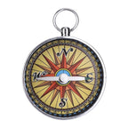 Portable Camping Outdoor Compass Hanging Compass  Backpack Hiking Survival Tools with Key Chain