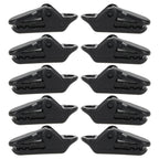 10pcs Tents Accessories Awning Wind Rope Clamp Plastic Clip Outdoor Camping Tent Alligator Cip Hook, Plastic Clip