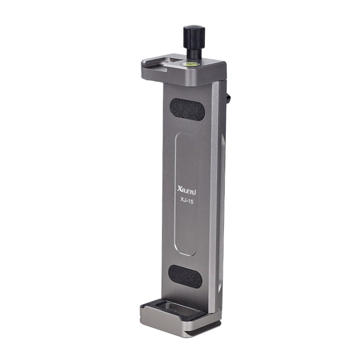 Xiletu Xj15 Live Broadcast Desktop Full Metal Tripod Mount Tablet Pc Phone Clamp With 1/4 Inch Screw Holes & Cold Shoe Base, Xj15