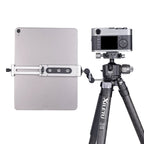 Xiletu Xj15 Live Broadcast Desktop Full Metal Tripod Mount Tablet Pc Phone Clamp With 1/4 Inch Screw Holes & Cold Shoe Base, Xj15