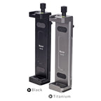 Xiletu Xj15 Live Broadcast Desktop Full Metal Tripod Mount Tablet Pc Phone Clamp With 1/4 Inch Screw Holes & Cold Shoe Base, Xj15