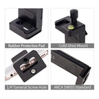 Xiletu Xj15 Live Broadcast Desktop Full Metal Tripod Mount Tablet Pc Phone Clamp With 1/4 Inch Screw Holes & Cold Shoe Base, Xj15