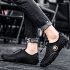 Spring And Summer Men Casual Octopus Peas Lazy Shoes Breathable Leather Shoes, 47, 48