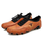 Spring And Summer Men Casual Octopus Peas Lazy Shoes Breathable Leather Shoes, 47, 48