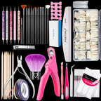 FABIYAN Nail Brush Nail Piece Set Nail Art Polishing Supplies Set, Natural Semi-sticked Small Set, Transparent Semi-sticked Small Set, Natural Full-sticked Small Set, Transparent Full-sticked Small Set, Natural Small Set, Transparent Small Set         ...