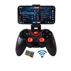 S6 Wireless Bluetooth Game Controller Handle With Bracket & Receiver For Android / IOS / PC, S6 With Bracket & Receiver