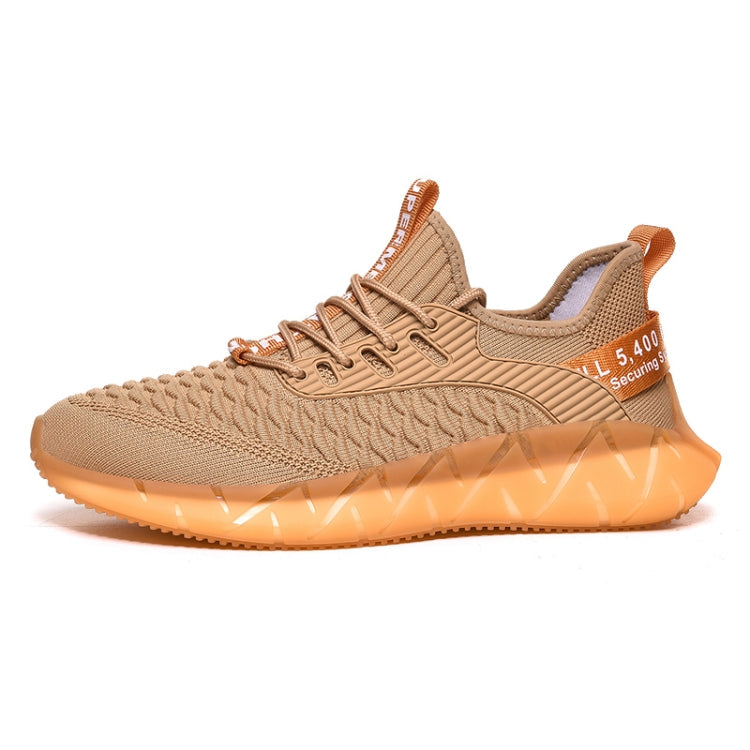 Men Lightweight Breathable Mesh Sneakers Flying Woven Casual Running Shoes, 38, 39, 40, 41