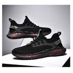 Men Lightweight Breathable Mesh Sneakers Flying Woven Casual Running Shoes, 42, 43, 44, 45