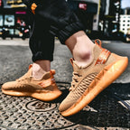 Men Lightweight Breathable Mesh Sneakers Flying Woven Casual Running Shoes, 42, 43, 44, 45