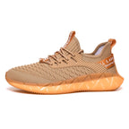 Men Lightweight Breathable Mesh Sneakers Flying Woven Casual Running Shoes, 42, 43, 44, 45