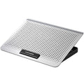 ICE COOREL Laptop Aluminum Alloy Radiator Fan Silent Notebook Cooling Bracket, Space Silver, Six-Fan Space Silver, Six-Fan Tungsten Gold Black