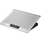 ICE COOREL Laptop Aluminum Alloy Radiator Fan Silent Notebook Cooling Bracket, Space Silver, Six-Fan Space Silver, Six-Fan Tungsten Gold Black