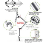TB-03 Universal Desk Clamp Tablet Stand Aluminum Alloy Articulating Arm with 3-Section Folding & 360-degree Rotation, TB-03