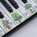 M52 88/76/61/54/49 Keys Piano Keyboard Stickers, Tree, Giraffe