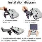 RC Tablet Extension Bracket For DJI Mavic 3 / Air 2 / Air 2S / Mini 2, Style: Large+For Apple Line