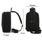 Drone Accessories Storage Crossbody Bag For DJI Mavic Air 2/Air 2S(Black)