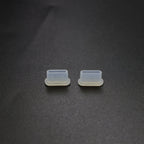 2 Sets Drone Body Remote Control Charging Port Dust Plug for DJI Mini 3 Pro, Transparent, Black, Transparent+Black