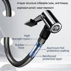 YX1819 Car Wired Portable Air Pump Electric Vehicle Tire High Power Inflator(Black)