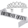 WM-02 Crystal Diamond Birthday Party Wedding Updo Crown, Color: Silver Queen