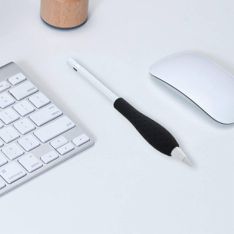 Tablet Stylus Pencil Silicone Case For Apple Pencil 1/2 Gen(Black)