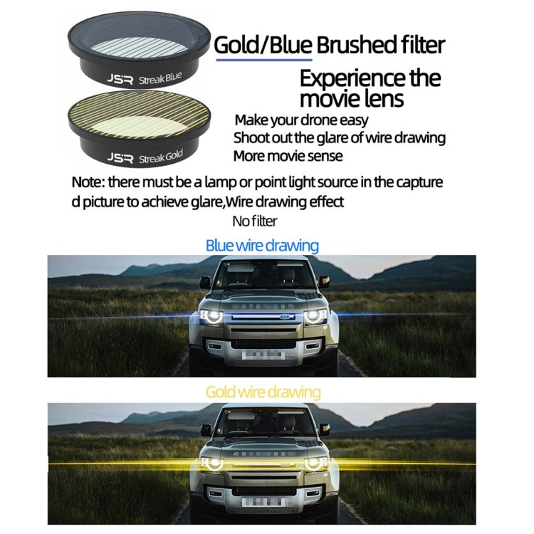 JSR  Drone Filter Lens Filter For DJI Avata,Style:, MCUV, CPL, ND8, ND16, ND32, ND64, ND8-PL, ND16PL, ND32PL, ND64PL, Anti-light Harm, Star, Brushed Gold, Brushed Blue, CPL+ND8+ND16, 4-in-1 (ND), 4-in-1 (NDPL), 6 In 1, 9 In 1