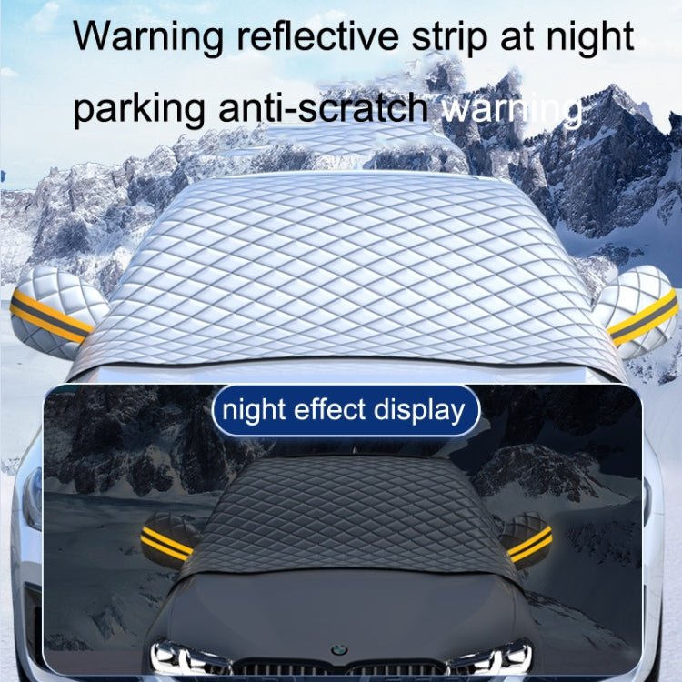 SUITU R-3945 Car Winter Front Glass Snow Shield Defrost Sunshade Thickened Car Clothing, Style: Non-magnet Clip Door