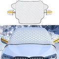 SUITU R-3945 Car Winter Front Glass Snow Shield Defrost Sunshade Thickened Car Clothing, Style: Non-magnet With Earmuffs