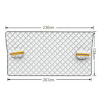 SUITU R-3945 Car Winter Front Glass Snow Shield Defrost Sunshade Thickened Car Clothing, Style: Non-magnet Three Layers Thickened