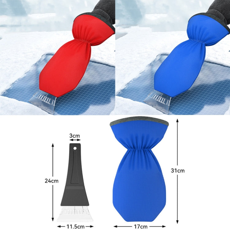 SUITU R-3140 Winter Automotive Glass With Gloves Snow Scraping and Defrosting Tools(Red)