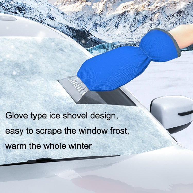 SUITU R-3140 Winter Automotive Glass With Gloves Snow Scraping and Defrosting Tools(Blue)