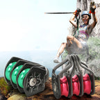 XINDA  Outdoor Three Pulley Cableway Crosses Rock Climbing Hoisting Ball Bearing(Green Gray)