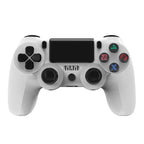 For PS4 Wireless Bluetooth Game Controller With Light Strip Dual Vibration Game Handle, White, Black, Red, Blue, Green, Rose Red, Letter, Line, Fire Ghost, Cartoon, Hulk, Skeleton, Gear, Lightning, Flame, Cloud, Burst, Wood Grain, Star Red             ...