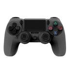 For PS4 Wireless Bluetooth Game Controller With Light Strip Dual Vibration Game Handle, White, Black, Red, Blue, Green, Rose Red, Letter, Line, Fire Ghost, Cartoon, Hulk, Skeleton, Gear, Lightning, Flame, Cloud, Burst, Wood Grain, Star Red             ...