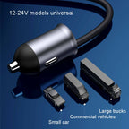 Yesido Y53 QC3.0 Car Charger 97W Five Ports Fast Charged(Black)