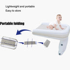 Outdoor Travel Baby Inflatable Bed Children Car Rear Folding Bed Aircraft Inflatable Mattress, Color: Gray?????? Bag? Belt