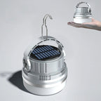 M10 Solar Tent Light With Portable Power Supply Handheld Camping Light Outdoor Vintage Mood Lights(Gray)