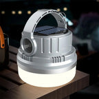 M10 Solar Tent Light With Portable Power Supply Handheld Camping Light Outdoor Vintage Mood Lights(Gray)