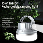 M10 Solar Tent Light With Portable Power Supply Handheld Camping Light Outdoor Vintage Mood Lights(Gray)