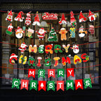 Christmas Alphabet Pull Flag Holiday Party Venue Decoration, HL024, HL025, HL026