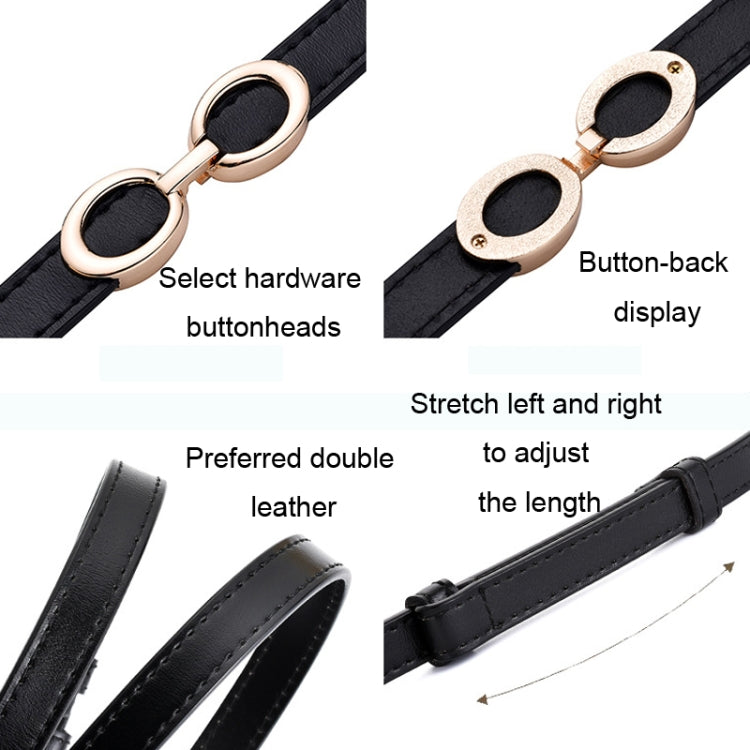 Women Thin Waistband Retro Versatile Clothing Accessories Slim Waist Belt(White)