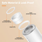 Baby Bottle Warmer 10000mAh USB Rechargeable Heater With 5 Adapter(English)