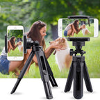 Portable Tabletop Camera Phone Tripod With Ball Head Removable Mini Selfie Tripod(Black)