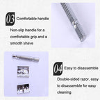 Junjie Shaving And Beard Razor Stand Old Style Double Sided Manual Shaver
