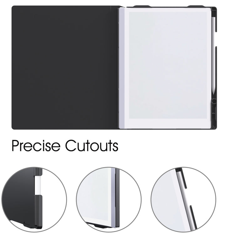 For ReMarkable 2 10.3 Inch 2020 Paper Tablet Case Slim Lightweight Folding Book Folio Cover(Black)