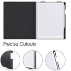 For ReMarkable 2 10.3 Inch 2020 Paper Tablet Case Slim Lightweight Folding Book Folio Cover(Black)
