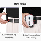 PGM ZP040 Golf Rangefinder Belt Clip Lightweight Portable Ball Bag Magnetic Buckle(Black)
