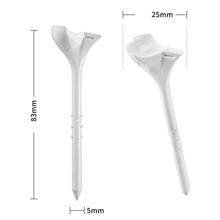 20pcs /Box PGM QT031 83mm Golf Ball Tee 10 Degree Angled Ball Spike Aiming Arrow