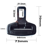 Car Seat Belt 2.1 Curved Lock Tongue Male Buckle Accessories