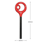 XINDA XD-Q9732 9-shaped Descender Mountain Climbing and Rock Climbing Descent Equipment(Red)